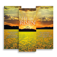 "He is Risen Suite" Banner Triptych
