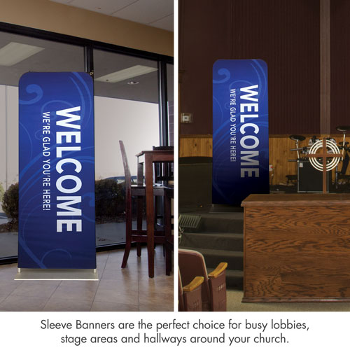 Banners, Back To Church Sunday, Back to Church Welcomes You, 2' x 6' 3