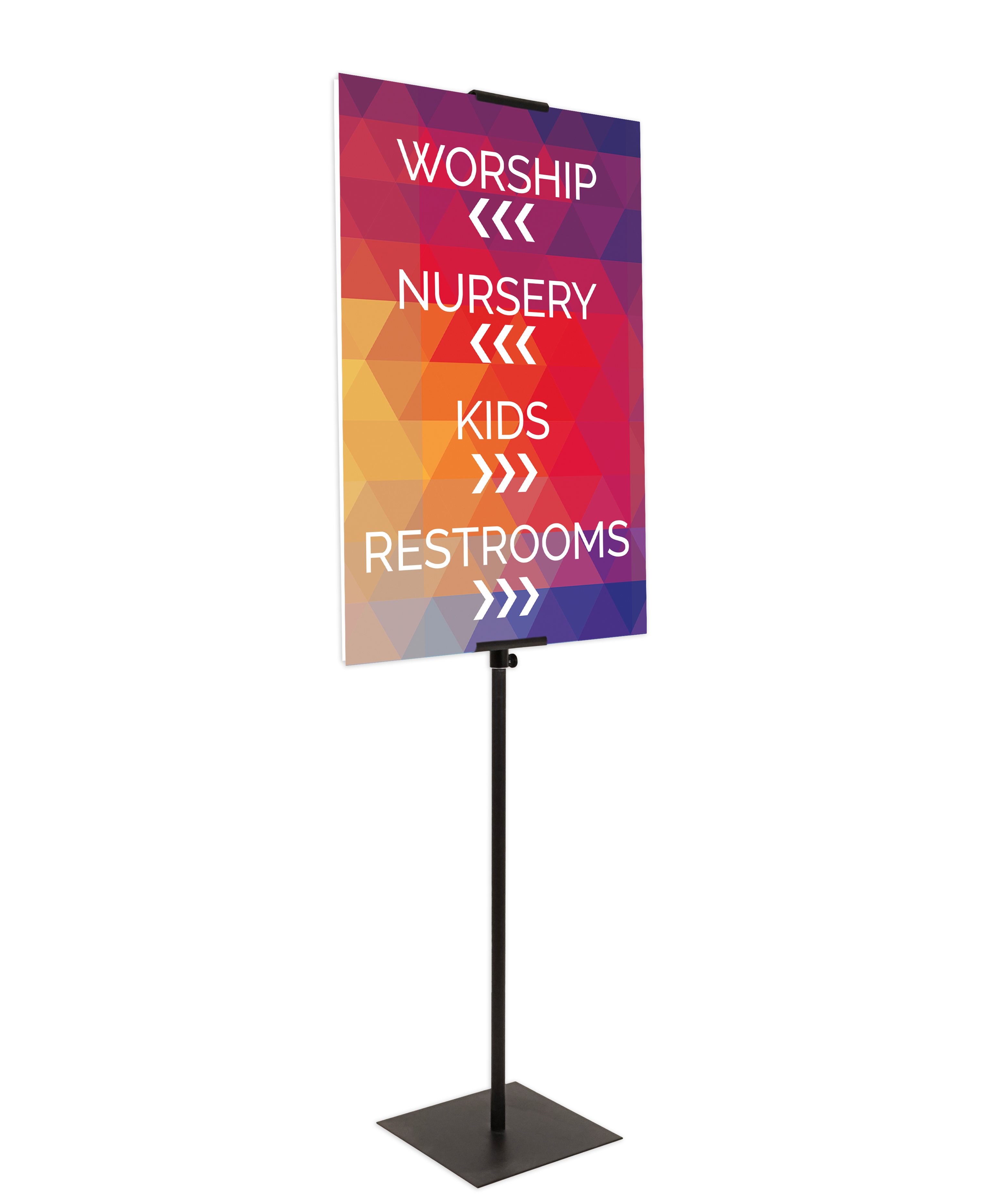 Rigid Signs, Colorful Lights Products, Colorful Lights Directional, 23 x 23 3