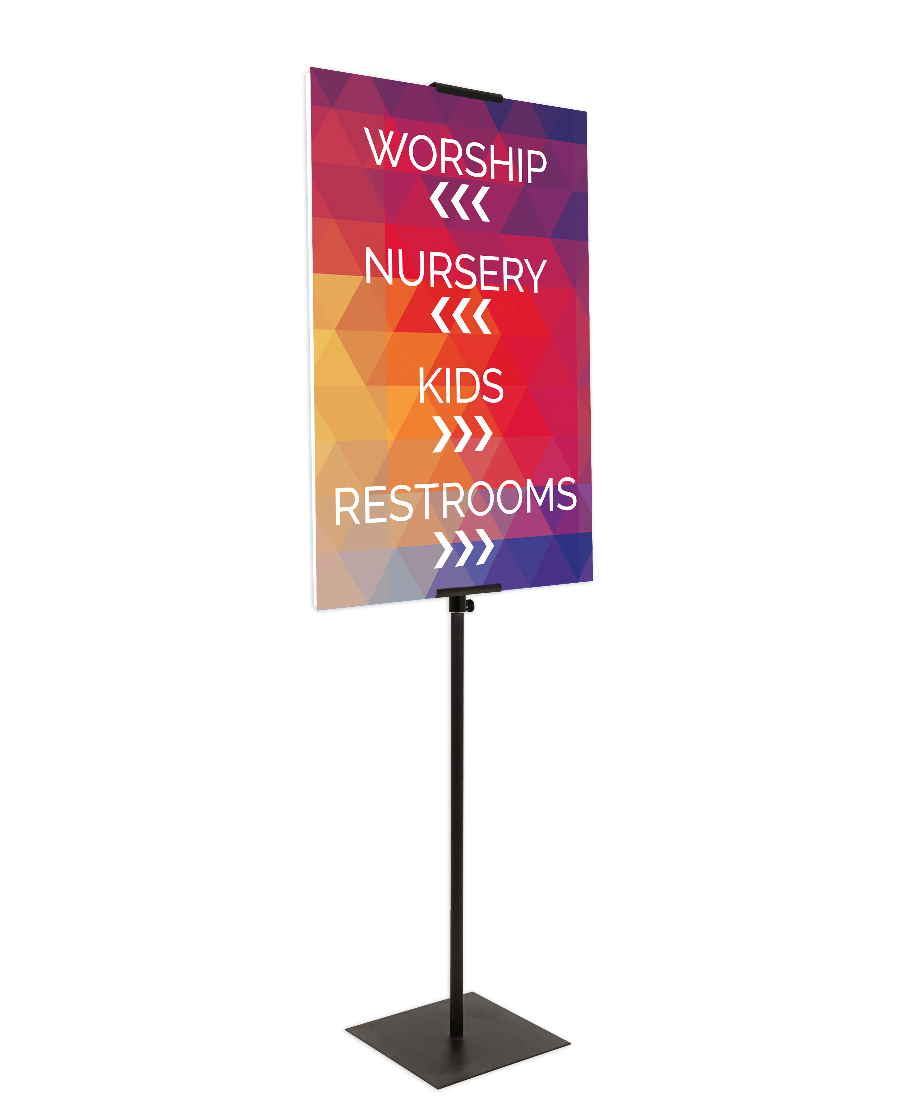 Rigid Signs, Curved Colors Products, Curved Colors Kindergarten, 34.5 x 34.5 11