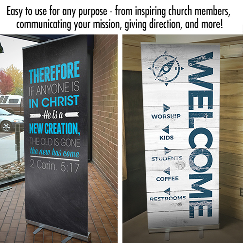 Banners, UMC Give You Rest, 2'7 x 6'7 2