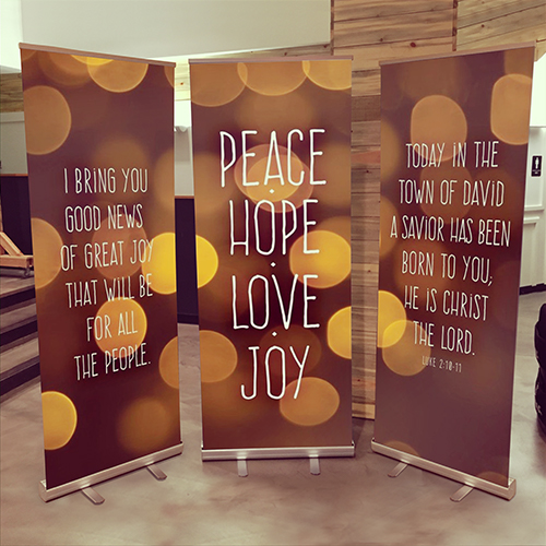 Banners, Easter, UMC Easter Blue, 2'7 x 6'7 3