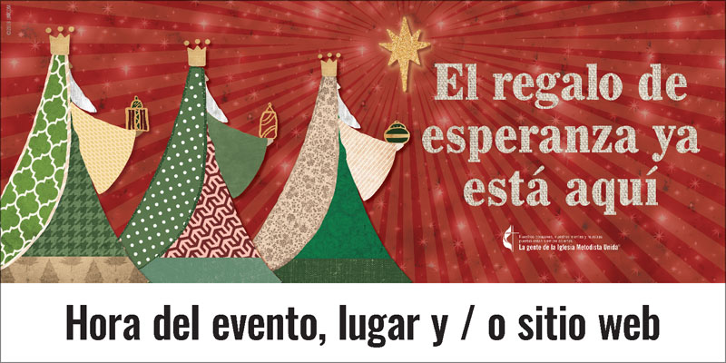 Banners, Christmas, UMC Wise Men Spanish, 4' x 8'