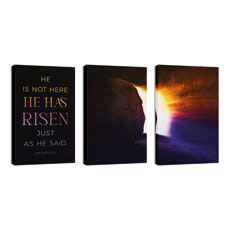 Easter Open Tomb Triptych 