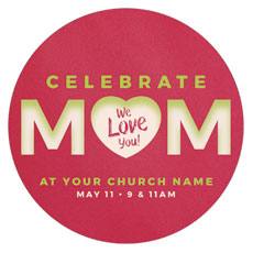 Celebrate Mom Heart 