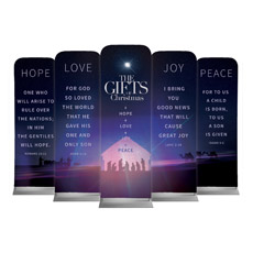 The Gifts of Christmas Advent 5 Banner Set 