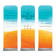 Resurrection Sunday Crosses Triptych 