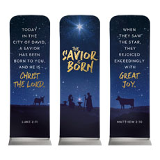 Savior is Born Star Triptych 