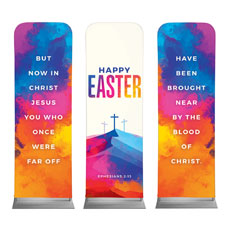 Colorful Easter Crosses Triptych 