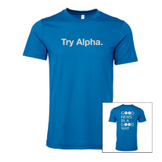 Try Alpha Good News  T-shirt XLarge 