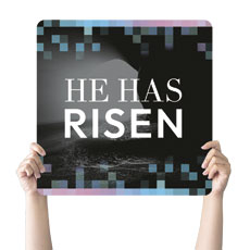 Pixel Easter He Has Risen 