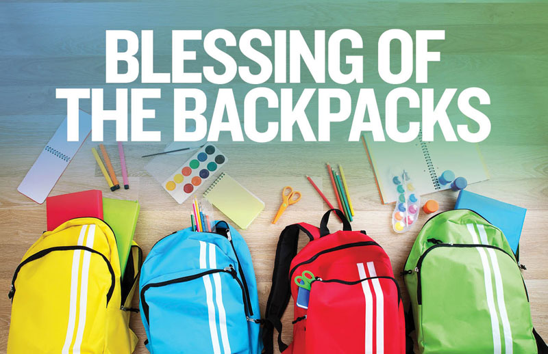 Church Postcards, UMC Colorful Backpack, 5.5 X 8.5