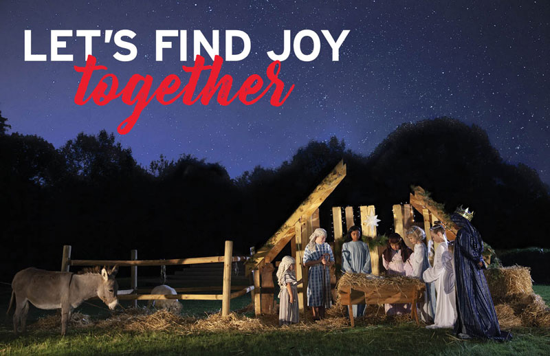 Church Postcards, Christmas, UMC Joy Together, 5.5 X 8.5