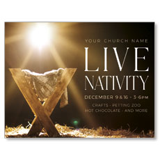 Live Nativity Manger 