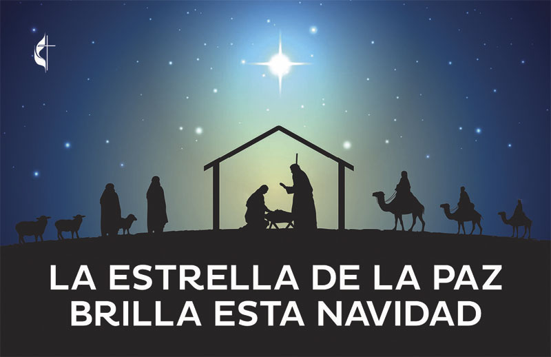 InviteCards, Christmas, UMC Star Of Peace Spanish, 4.25 x 2.75