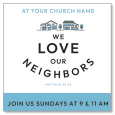 We Love Our Neighbors Invite 