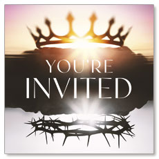 Risen Indeed Crowns Invite 