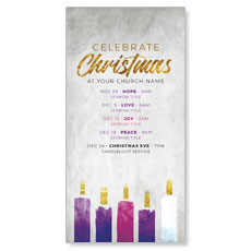 Christmas Advent Candles 
