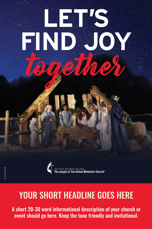 Posters, Christmas, UMC Joy Together, 12 x 18