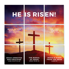 Mod Risen Sunrise Crosses Set 