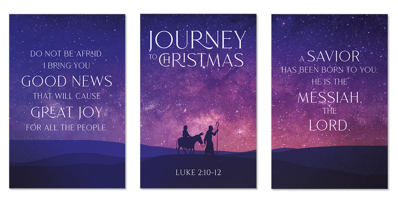 Wall Art, Christmas, Journey to Christmas Triptych, 23 x 34.5