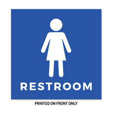 Women's Restroom Blue 
