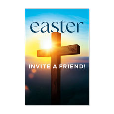 Easter Cross Sunburst Invite A Friend 