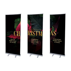 Christmas Poinsettia Triptych 