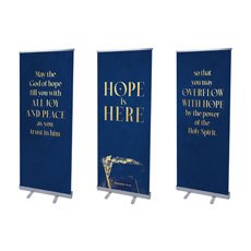 Hope is Here Gold Triptych 