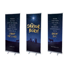 Savior is Born Star Triptych 