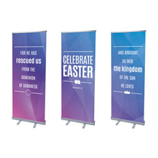 Bright Gradient Easter Triptych 