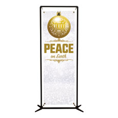 Silver Snow Peace Ornament 