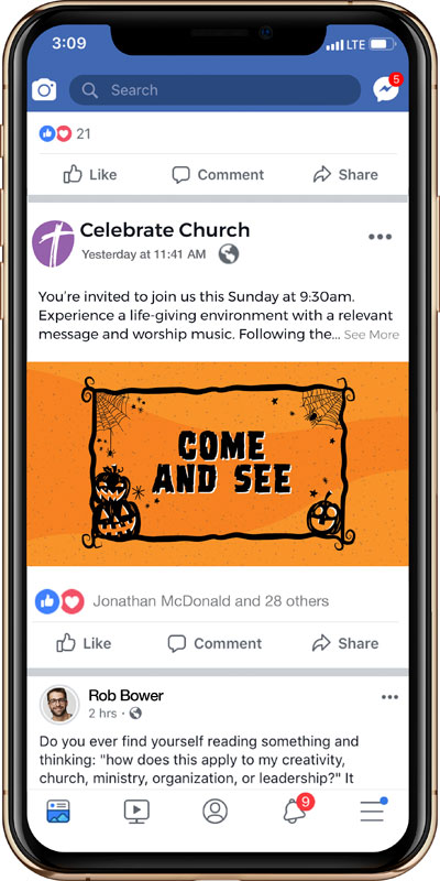 Social Ads, UMC Trunk or Treat Come and See