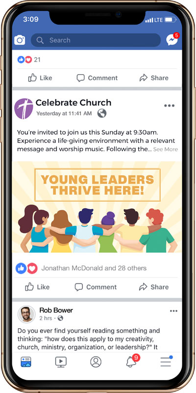 Social Ads, UMC Young Leaders Thrive