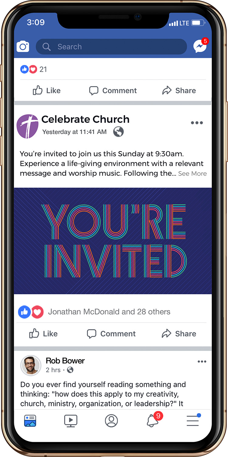 Social Ads, UMC Welcome Here You're Invited