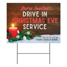 Drive In Christmas Candle 