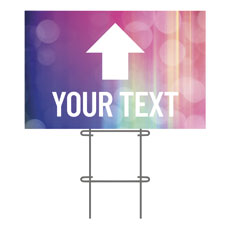 Colorful Lights Your Text Arrow 