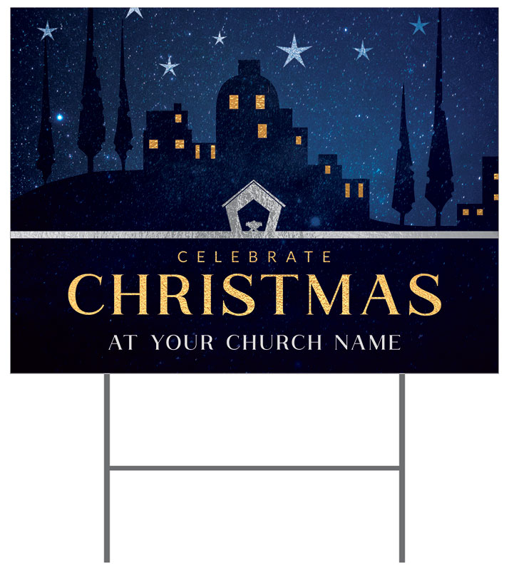 Yard Signs, Christmas, Bethlehem Christmas Star, 18 x 24